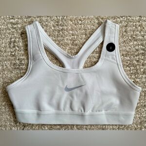 Nike Kids White Sports Bra NWT